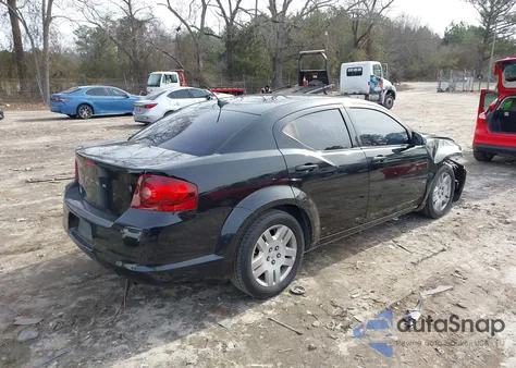 2012 Dodge Avenger Se from USA, damaged, VIN 1C3CDZAB2CN266105
